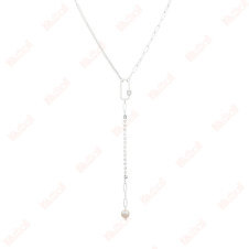 silver necklace snake bone chain